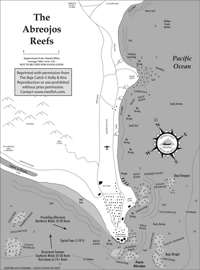 Abreojos Fishing Map