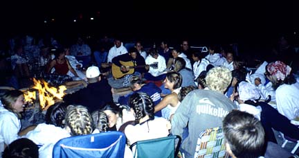 Students at Bahia de los Animas, south of Bahia de los Angeles, Baja California, Mexico.