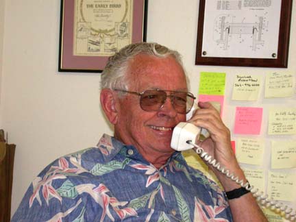 Photo of Dick Katner, Graphite USA, maker of Baja Super Spin Stick.