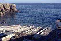 Punta Eugenia launch ramp, Baja California, Mexico.