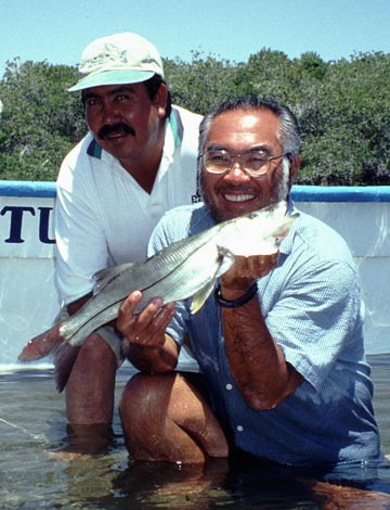 Snook caught at Magdalena Bay, Baja California Sur, Mexico.