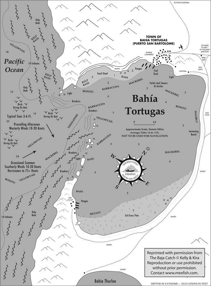 Turtle Bay Fishing Map