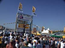 Photo of weigh-in area, Bisbee's 2001 tournament, Cabo San Lucas, Mexico.