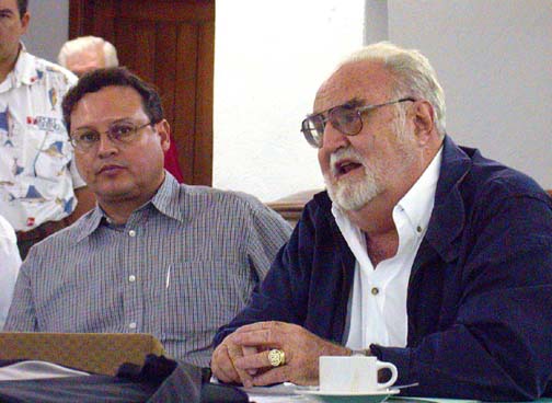 Photo of Julio Berdegue, Cabo 2002 conference, Cabo San Lucas, Mexico.