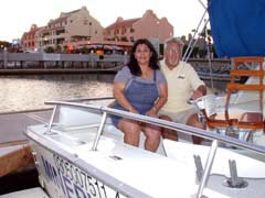 Bob and Minerva Smith at Cabo San Lucas Dock.