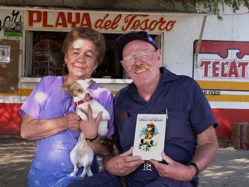 Photo of Jimmy and Lupe Smith at Los Barriles, East Cape, Baja California Sur, Mexico.