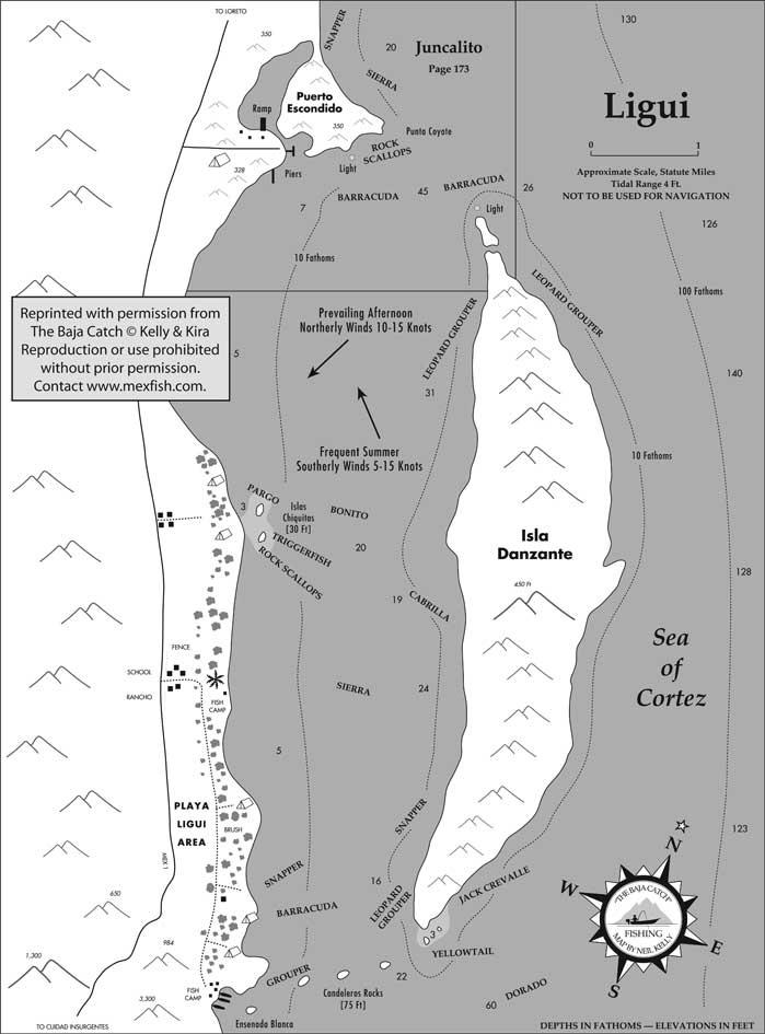 Ligui Fishing Map