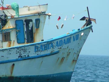 Commercial Mexican fishing boat.