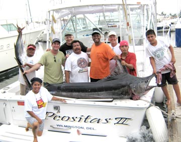 Black marlin fishing at Puerto Vallarta, Mexico.
