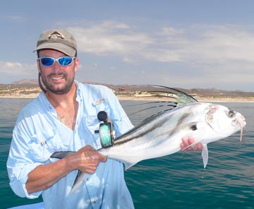 Roosterfish fishing, East Cape, Mexico.
