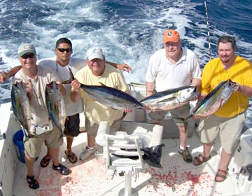 Cabo San Lucas fishing for yellowfin tuna.