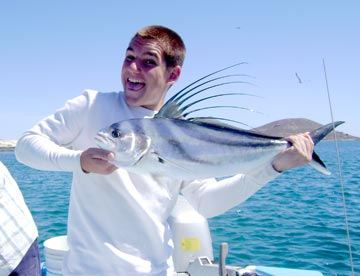 Roosterfish caught at La Paz, Mexico
