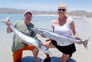 Two wahoo caught at La Paz