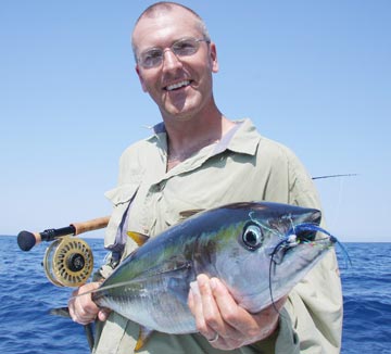 Tuna caught on the fly at East Cape