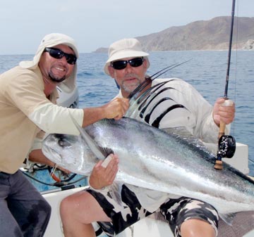 Roosterfish caught at La Paz