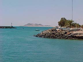 Harbor entrance at Puerto Peñasco, Sonora, Mexico.