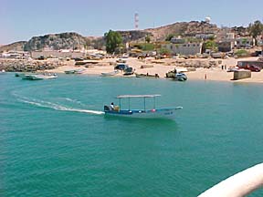 Commercial panga beach at Puerto Peñasco, Sonora, Mexico.