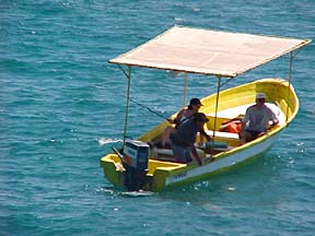 Tourist panga at Puerto Peñasco, Sonora, Mexico.