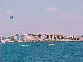 Parsailing at Puerto Peñasco, Sonora, Mexico.