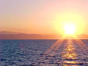 Sunset at Puerto Peñasco, Sonora, Mexico.