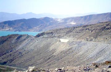 2. New road pavement south of San Felipe.