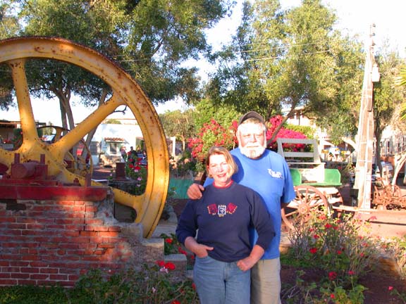 Photo of Jim and Nancy Harer, Old Mill Hotel, San Quintin, Mexico.