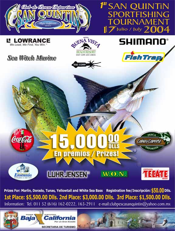 San Quintin 2004 Sportfishing Tournament official poster