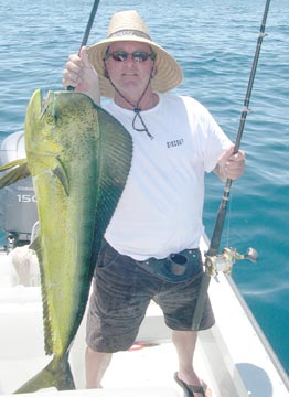 Dorado caught at Santa Rosalia, Mexico
