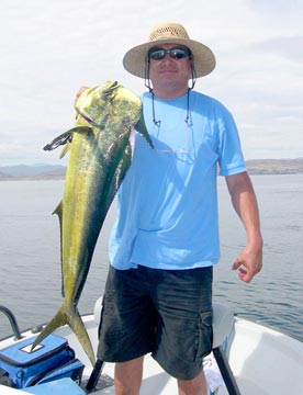 Dorado caught in Craig Channel, Baja California Sur, Mexico