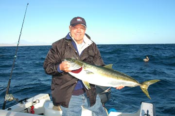 Forest Bayer fishing at Santa Rosalia, Mexico.