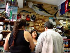 Minerva Smith at Her Cabo San Lucas Tackle Store.