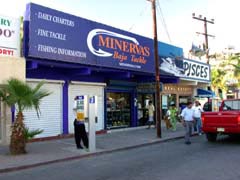 Minerva's Tackle Store in Cabo San Lucas.