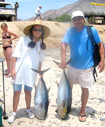 Loco white seabass fishing for Ensenada pangas, Loreto's dorado party  keeps on jumping, Mexico Fishing News, July 21, 2008